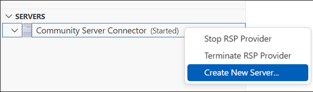 Create New Server