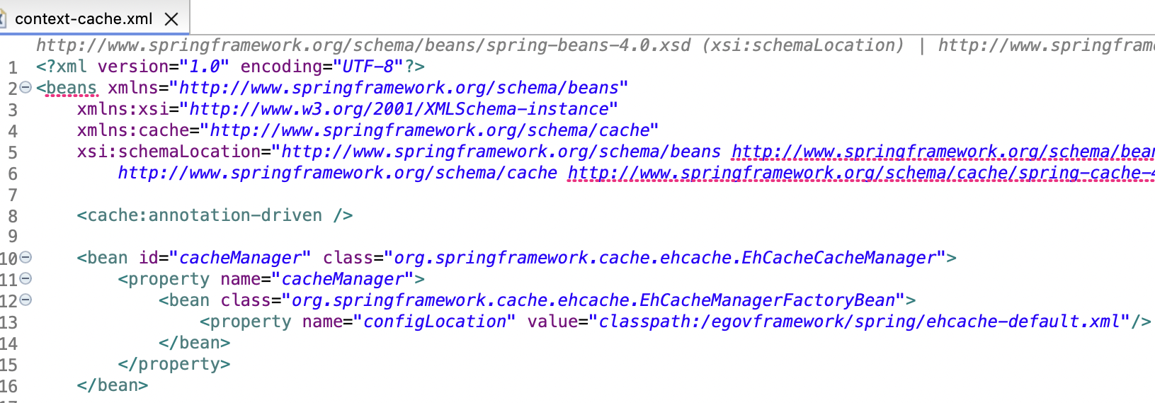 생성된 Configuration 파일 확인 (XML)