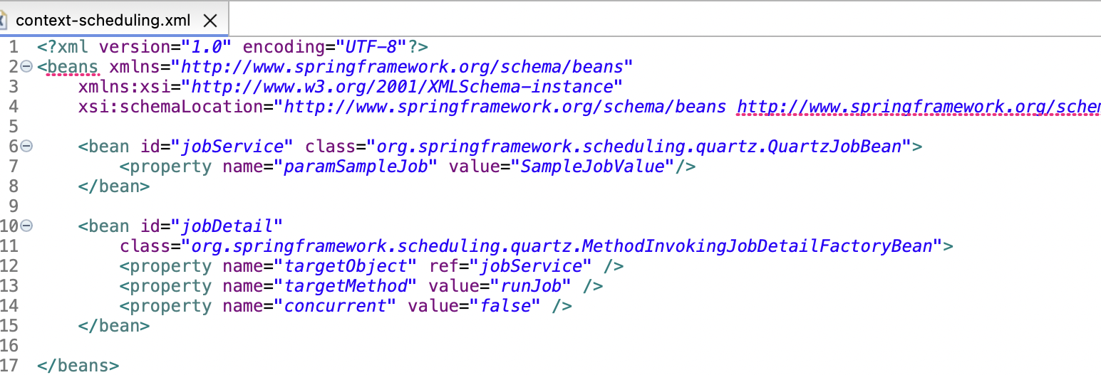 생성된 Configuration 파일 확인 (XML)