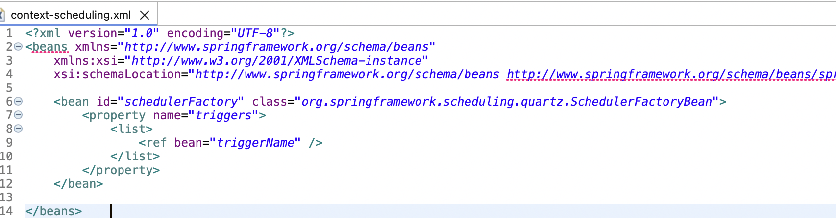 생성된 Configuration 파일 확인 (XML)